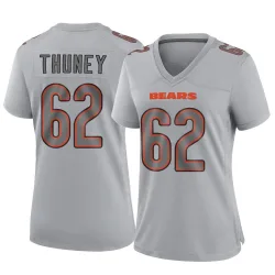 Women's Joe Thuney Chicago Bears No.62 Game Atmosphere Fashion Jersey - Gray