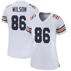 Women's Joel Wilson Chicago Bears No.86 Game Alternate Classic Jersey - White