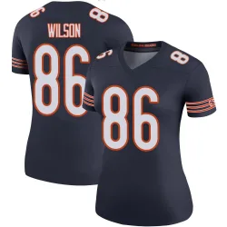 Women's Joel Wilson Chicago Bears No.86 Legend Color Rush Jersey - Navy