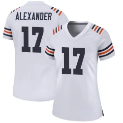 Women's Jon Alexander Chicago Bears No.17 Game Alternate Classic Jersey - White