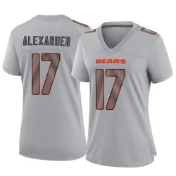 Women's Jon Alexander Chicago Bears No.17 Game Atmosphere Fashion Jersey - Gray