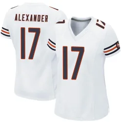 Women's Jon Alexander Chicago Bears No.17 Game Jersey - White