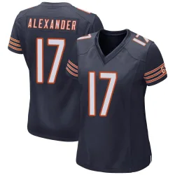 Women's Jon Alexander Chicago Bears No.17 Game Team Color Jersey - Navy