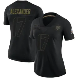 Women's Jon Alexander Chicago Bears No.17 Limited 2020 Salute To Service Jersey - Black