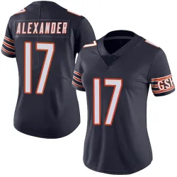 Women's Jon Alexander Chicago Bears No.17 Limited Team Color Vapor Untouchable Jersey - Navy