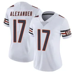 Women's Jon Alexander Chicago Bears No.17 Limited Vapor Untouchable Jersey - White