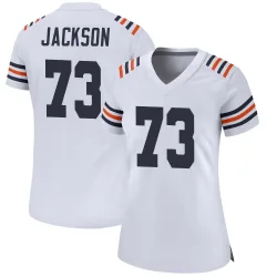 Women's Jonah Jackson Chicago Bears No.73 Game Alternate Classic Jersey - White