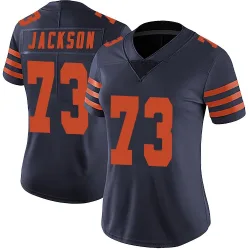 Women's Jonah Jackson Chicago Bears No.73 Limited Alternate Vapor Untouchable Jersey - Navy Blue