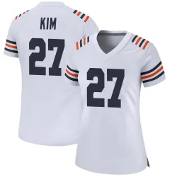 Women's Jonathan Kim Chicago Bears No.27 Game Alternate Classic Jersey - White