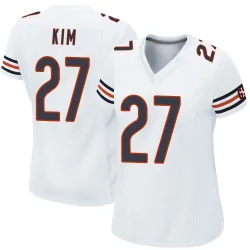 Women's Jonathan Kim Chicago Bears No.27 Game Jersey - White