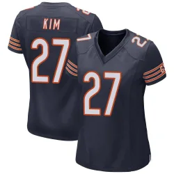 Women's Jonathan Kim Chicago Bears No.27 Game Team Color Jersey - Navy