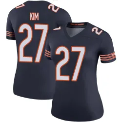 Women's Jonathan Kim Chicago Bears No.27 Legend Color Rush Jersey - Navy