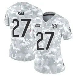 Women's Jonathan Kim Chicago Bears No.27 Limited 2024 Salute to Service Jersey - Arctic Camo