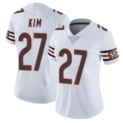 Women's Jonathan Kim Chicago Bears No.27 Limited Vapor Untouchable Jersey - White