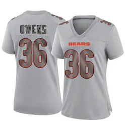Women's Jonathan Owens Chicago Bears No.36 Game Atmosphere Fashion Jersey - Gray