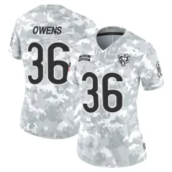 Women's Jonathan Owens Chicago Bears No.36 Limited 2024 Salute to Service Jersey - Arctic Camo