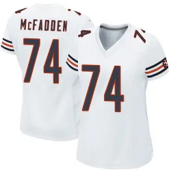 Women's Jordan McFadden Chicago Bears No.74 Game Jersey - White