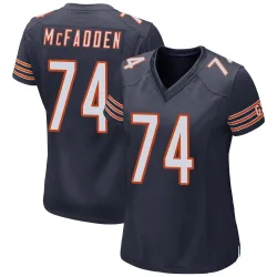 Women's Jordan McFadden Chicago Bears No.74 Game Team Color Jersey - Navy