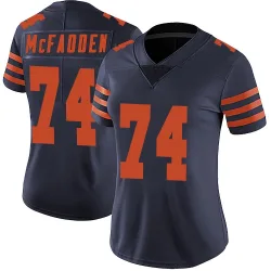 Women's Jordan McFadden Chicago Bears No.74 Limited Alternate Vapor Untouchable Jersey - Navy Blue