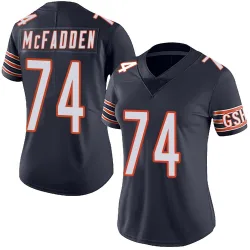 Women's Jordan McFadden Chicago Bears No.74 Limited Team Color Vapor Untouchable Jersey - Navy