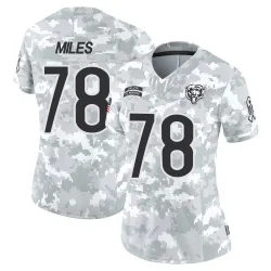 Women's Joshua Miles Chicago Bears No.78 Limited 2024 Salute to Service Jersey - Arctic Camo