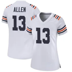 Women's Keenan Allen Chicago Bears No.13 Game Alternate Classic Jersey - White