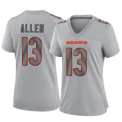 Women's Keenan Allen Chicago Bears No.13 Game Atmosphere Fashion Jersey - Gray