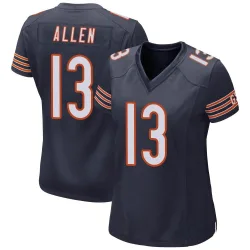 Women's Keenan Allen Chicago Bears No.13 Game Team Color Jersey - Navy