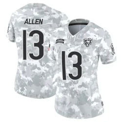 Women's Keenan Allen Chicago Bears No.13 Limited 2024 Salute to Service Jersey - Arctic Camo