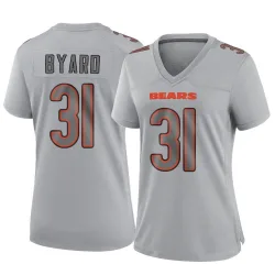 Women's Kevin Byard III Chicago Bears No.31 Game Atmosphere Fashion Jersey - Gray