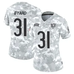 Women's Kevin Byard III Chicago Bears No.31 Limited 2024 Salute to Service Jersey - Arctic Camo