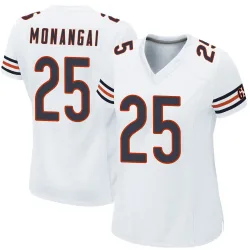 Women's Kyle Monangai Chicago Bears No.25 Game Jersey - White