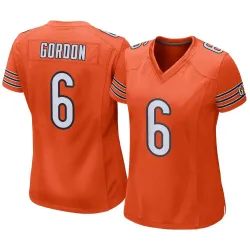 Women's Kyler Gordon Chicago Bears No.6 Game Alternate Jersey - Orange