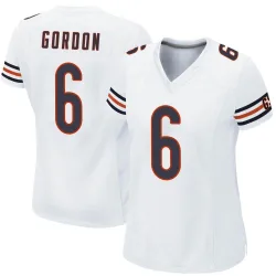 Women's Kyler Gordon Chicago Bears No.6 Game Jersey - White