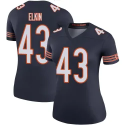 Women's Luke Elkin Chicago Bears No.43 Legend Color Rush Jersey - Navy