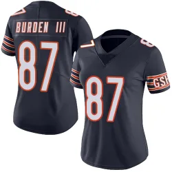 Women's Luther Burden III Chicago Bears No.87 Limited Team Color Vapor Untouchable Jersey - Navy