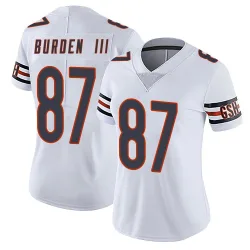 Women's Luther Burden III Chicago Bears No.87 Limited Vapor Untouchable Jersey - White