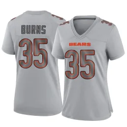 Women's Major Burns Chicago Bears No.35 Game Atmosphere Fashion Jersey - Gray