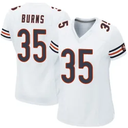 Women's Major Burns Chicago Bears No.35 Game Jersey - White