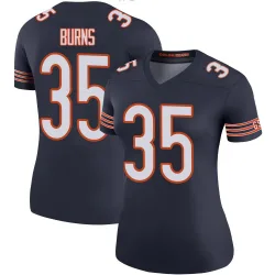 Women's Major Burns Chicago Bears No.35 Legend Color Rush Jersey - Navy