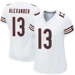 Women's Maurice Alexander Chicago Bears No.13 Game Jersey - White