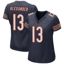 Women's Maurice Alexander Chicago Bears No.13 Game Team Color Jersey - Navy