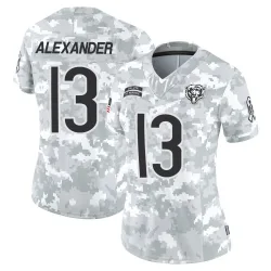 Women's Maurice Alexander Chicago Bears No.13 Limited 2024 Salute to Service Jersey - Arctic Camo