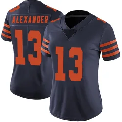 Women's Maurice Alexander Chicago Bears No.13 Limited Alternate Vapor Untouchable Jersey - Navy Blue