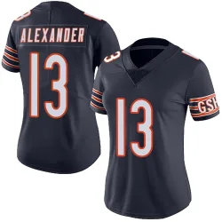 Women's Maurice Alexander Chicago Bears No.13 Limited Team Color Vapor Untouchable Jersey - Navy