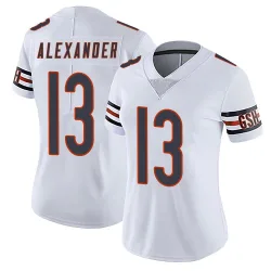 Women's Maurice Alexander Chicago Bears No.13 Limited Vapor Untouchable Jersey - White