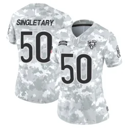 Women's Mike Singletary Chicago Bears No.50 Limited 2024 Salute to Service Jersey - Arctic Camo