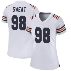 Women's Montez Sweat Chicago Bears No.98 Game Alternate Classic Jersey - White
