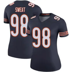Women's Montez Sweat Chicago Bears No.98 Legend Color Rush Jersey - Navy
