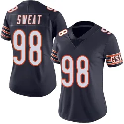 Women's Montez Sweat Chicago Bears No.98 Limited Team Color Vapor Untouchable Jersey - Navy